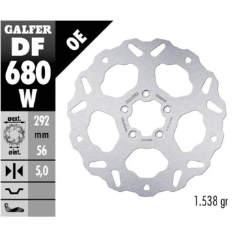 disco freno moto galfer wave fijo 292x5mm df680w