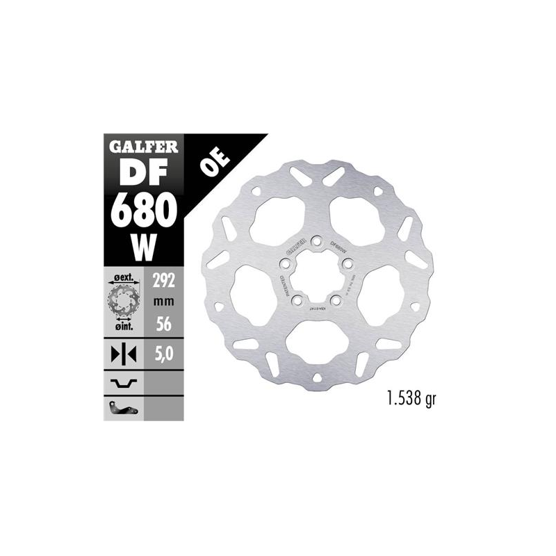 disco freno moto galfer wave fijo 292x5mm df680w