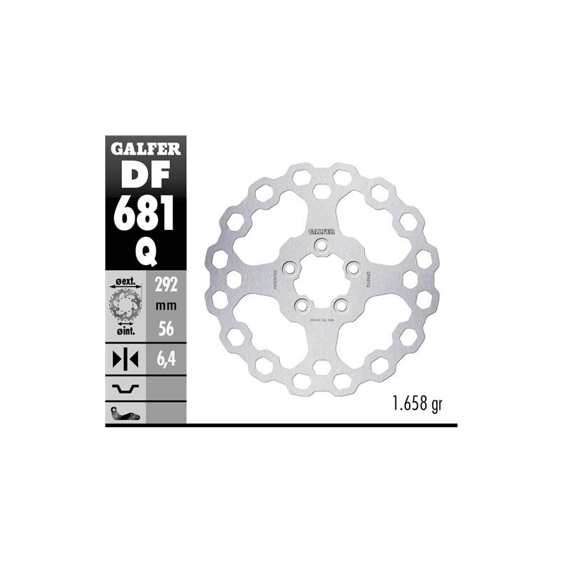 disco freno moto moto fijo galfer qubic 292x6 4mm