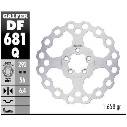 disco freno moto moto fijo galfer qubic 292x6 4mm