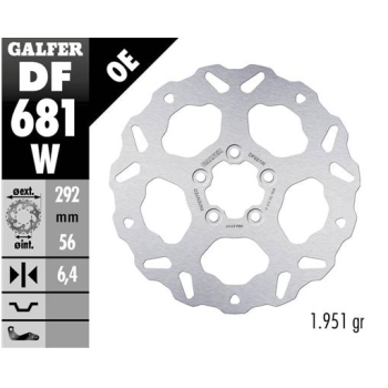 disco freno moto galfer wave fijo 292x6 4mm df681w