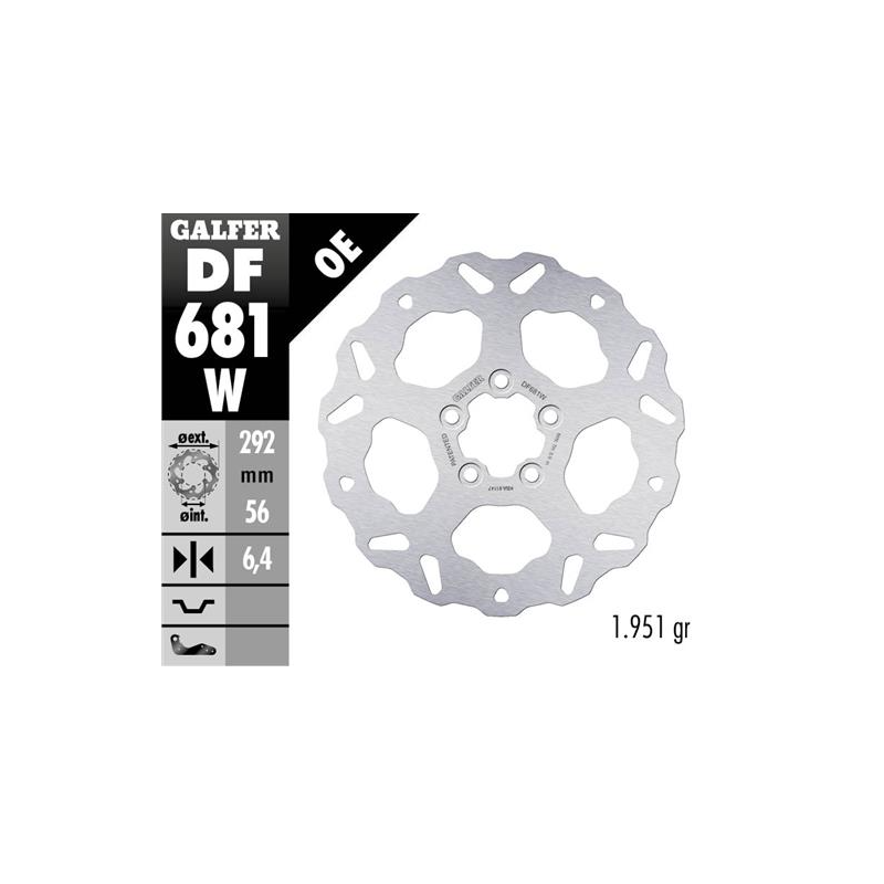 disco freno moto galfer wave fijo 292x6 4mm df681w