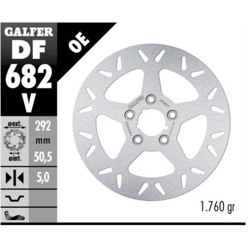 disco freno moto fijo galfer 292x5mm df682v
