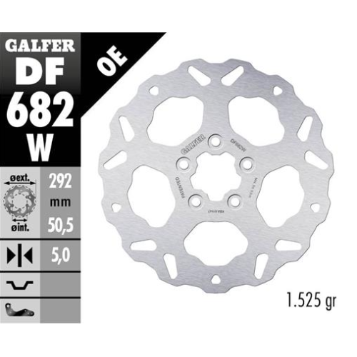disco freno moto galfer wave fijo 292x5mm df682w