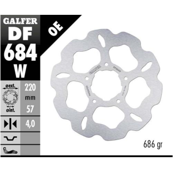 disco freno moto galfer wave fijo 219 5x4mm df684w