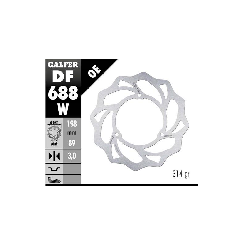 disco freno moto galfer wave fijo 198x3mm df688w