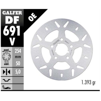 disco freno moto fijo galfer 254x5mm df691v