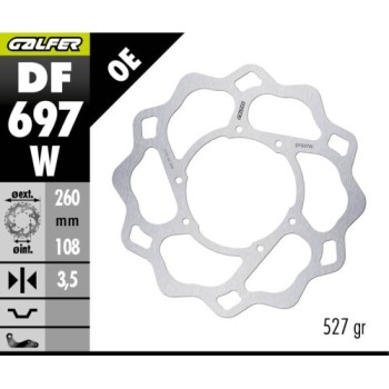 disco de freno delantero galfer sherco x ride df697w