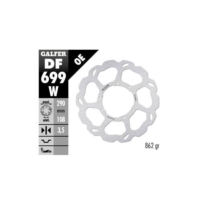 disco freno moto galfer wave fijo 290x3 5mm df699w