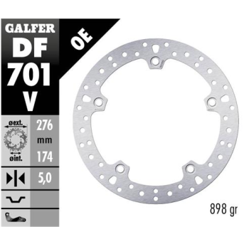 disco freno moto fijo galfer 276x5mm df701v