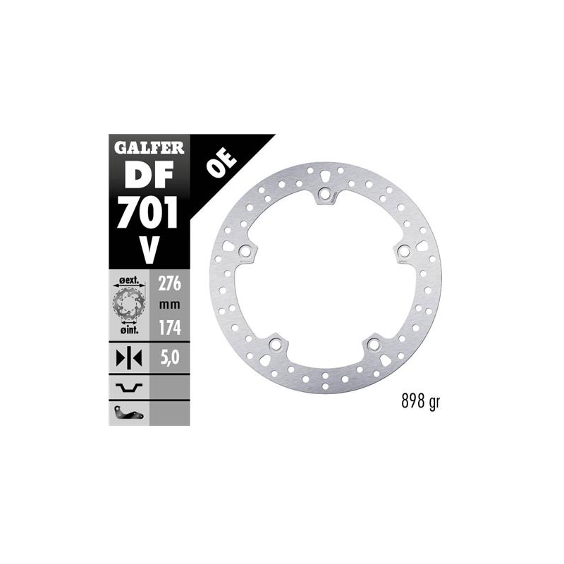disco freno moto fijo galfer 276x5mm df701v