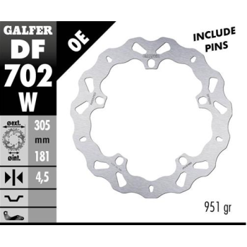 disco freno moto galfer wave fijo 305x4 5mm df702w