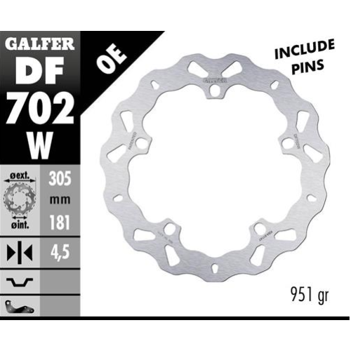disco freno moto galfer wave fijo 305x4 5mm df702w