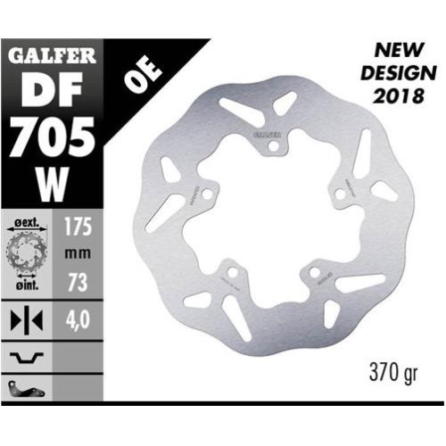 disco freno moto galfer wave fijo 175x4mm df705w