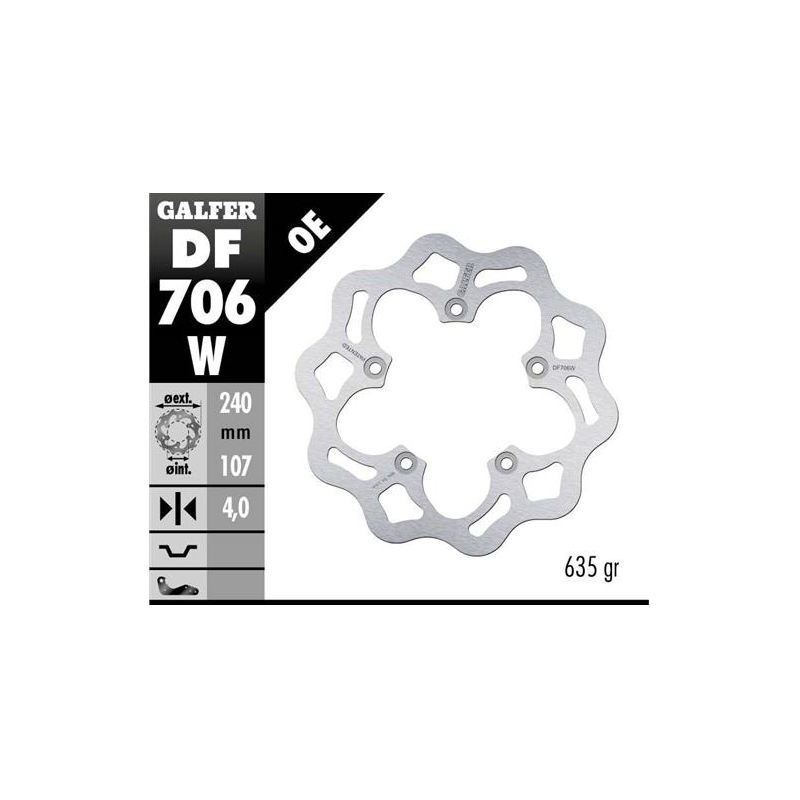 disco freno moto galfer wave fijo 240x4mm df706w