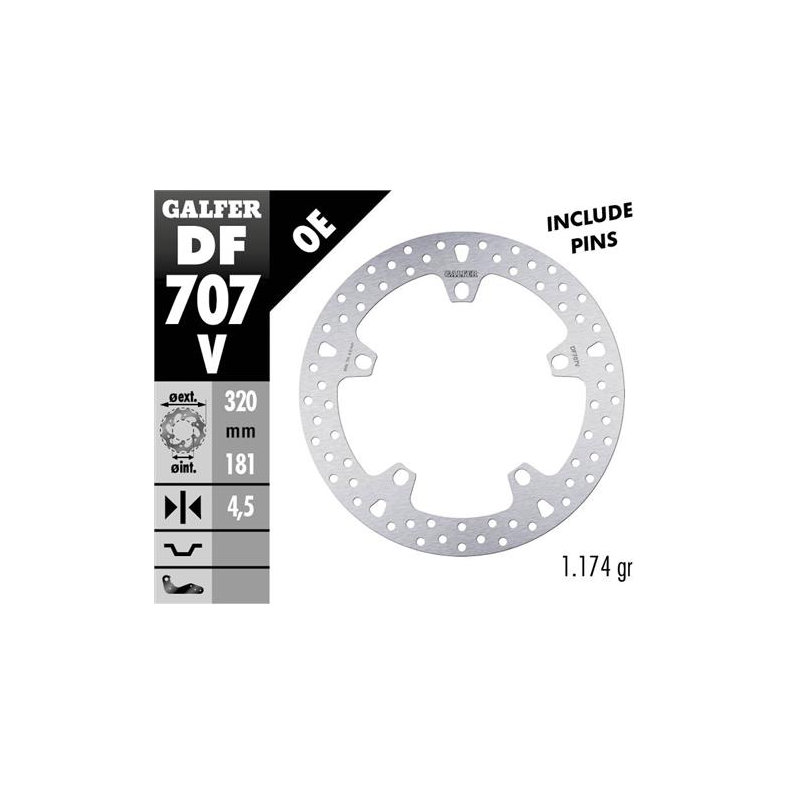 disco freno moto fijo galfer 320x4 5mm df707v