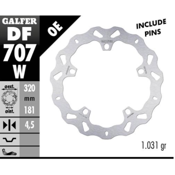 disco freno moto galfer wave fijo 320x4 5mm df707w