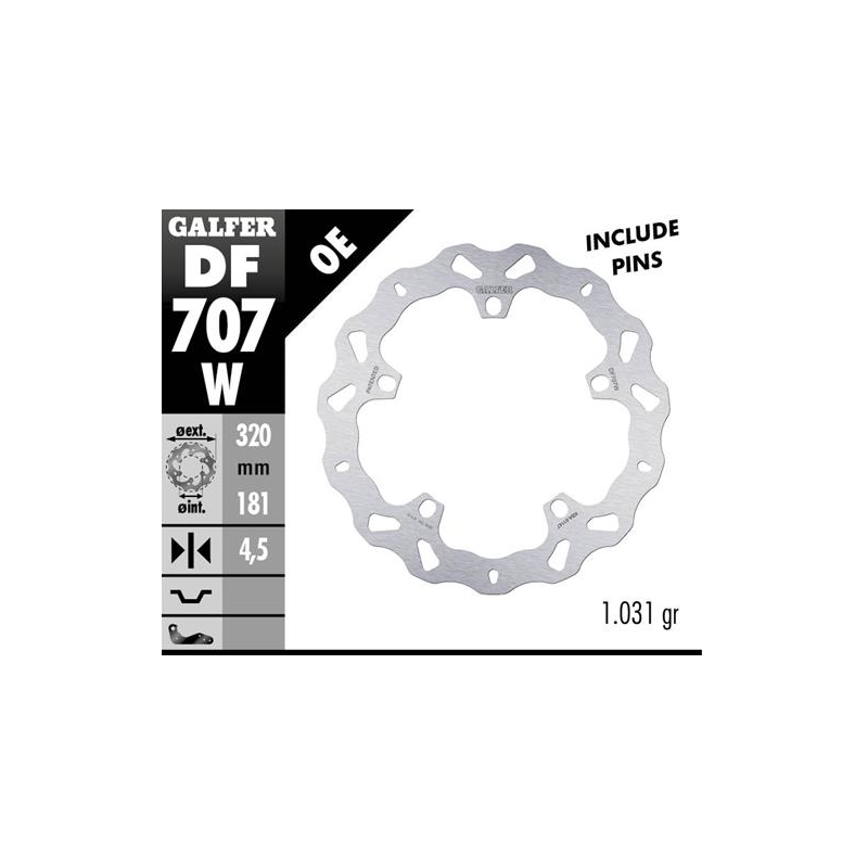 disco freno moto galfer wave fijo 320x4 5mm df707w