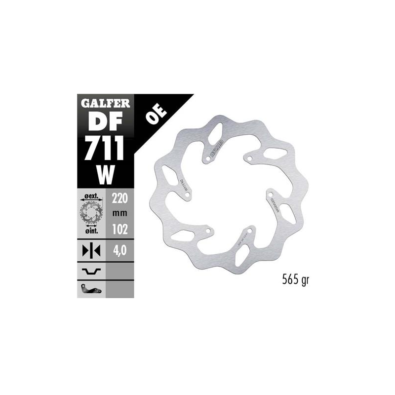disco freno moto galfer wave fijo 220x4mm df711w