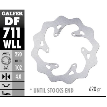 disco freno moto galder wave fijo solido df711wll