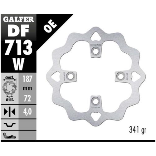 disco freno moto galfer wave fijo 187x4mm df713w