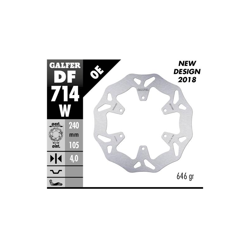 disco freno galfer df714wgal wave 240x4 mm 6 tornillos o120 piaggio mp3 bmw g650x