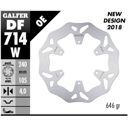 disco freno galfer df714wgal wave 240x4 mm 6 tornillos o120 piaggio mp3 bmw g650x