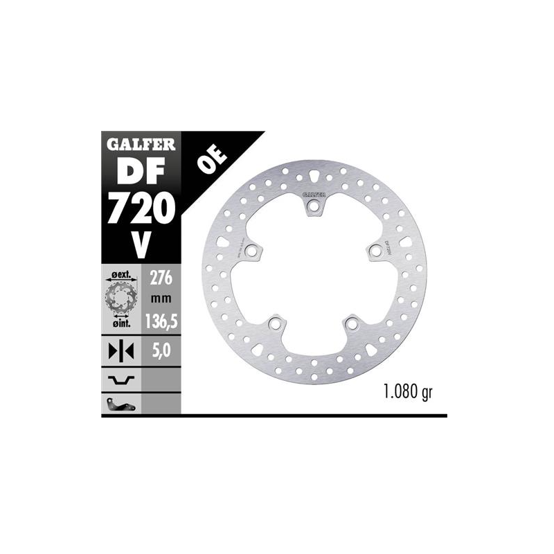 disco freno moto fijo galfer 276x5mm df720v