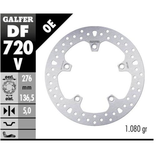 disco freno moto fijo galfer 276x5mm df720v
