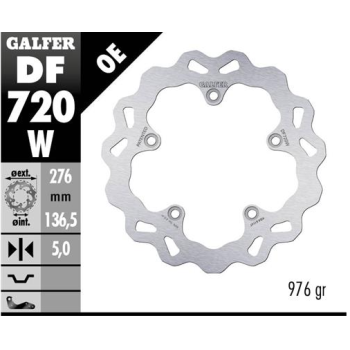 disco freno moto galfer wave fijo 276x5mm df720w