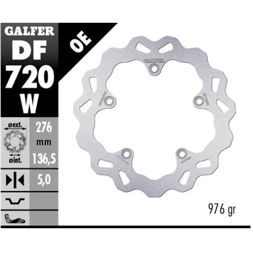 disco freno moto galfer wave fijo 276x5mm df720w
