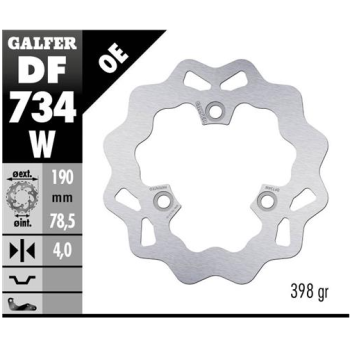 disco freno moto galfer wave fijo 190x4mm df734w