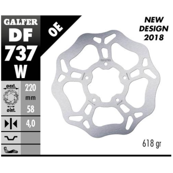 disco freno moto galfer wave fijo 220x4mm df737w
