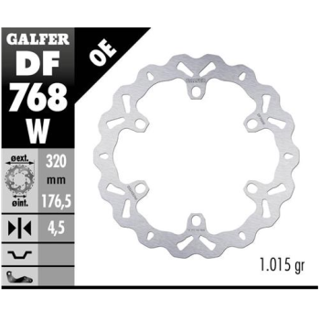 disco freno moto galfer wave fijo 320x4 8mm df768w