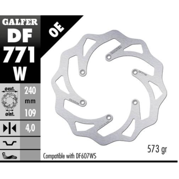 disco freno moto galfer wave fijo 240x4mm df771w