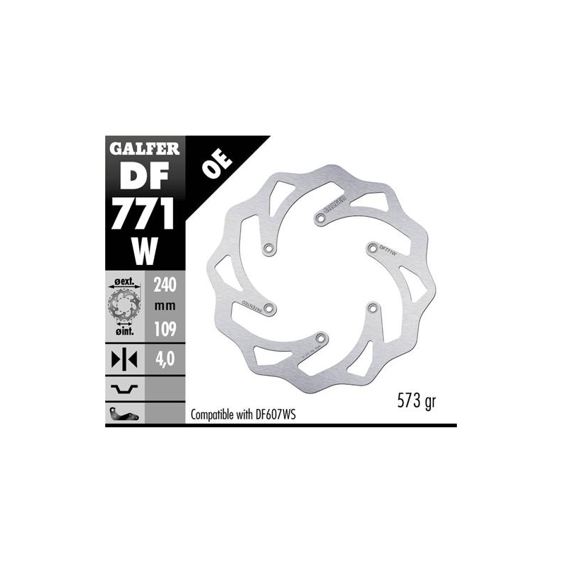disco freno moto galfer wave fijo 240x4mm df771w