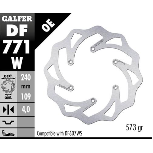 disco freno moto galfer wave fijo 240x4mm df771w