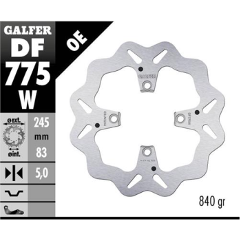 disco freno moto galfer wave fijo 245x5mm df775w