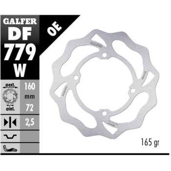 disco freno galfer df779w wave 160x2 5 mm 4 tornillos o84 ktm 50 sx tc 50 mc 50