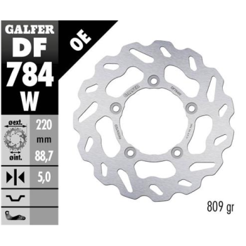 disco freno moto galfer wave fijo 220x5mm df784w