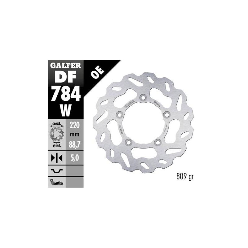 disco freno moto galfer wave fijo 220x5mm df784w