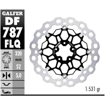 disco freno moto flotante galfer qubic 320x5mm df7