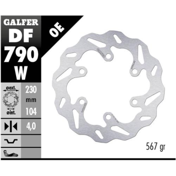 disco freno moto galfer wave fijo 230x4mm df790w