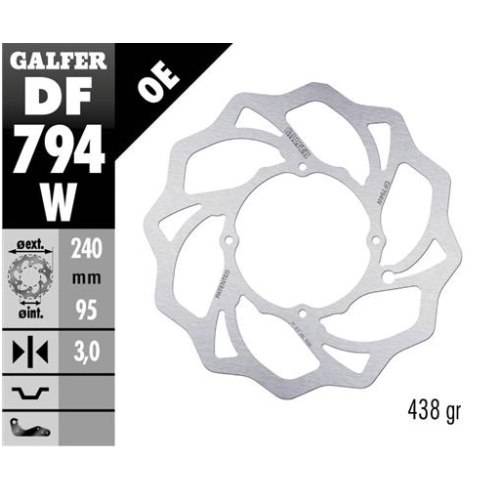 disco freno moto galfer wave fijo 240x3mm df794w