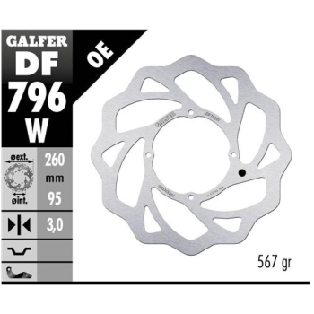 disco freno moto galfer wave fijo 260x3mm df796w