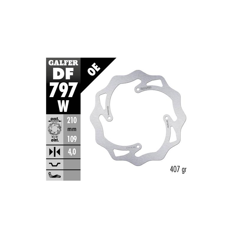 disco freno moto galfer wave fijo 210x4mm df797w
