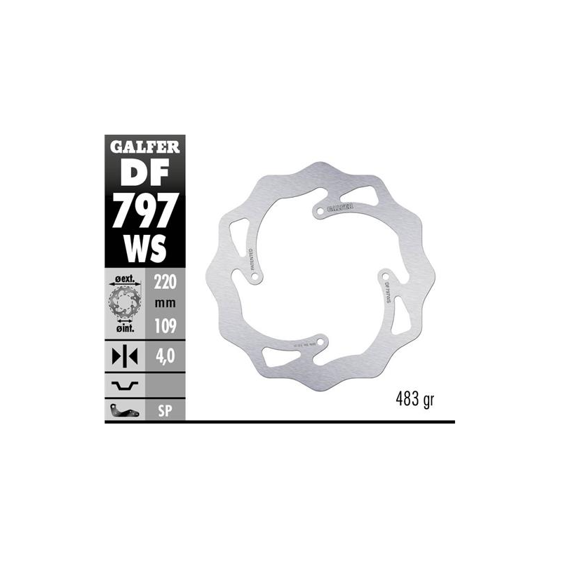 disco freno moto moto galfer wave fijo 220x4m df79