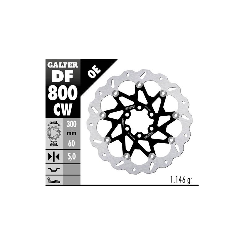 disco freno moto galfer wave flotante compl df800