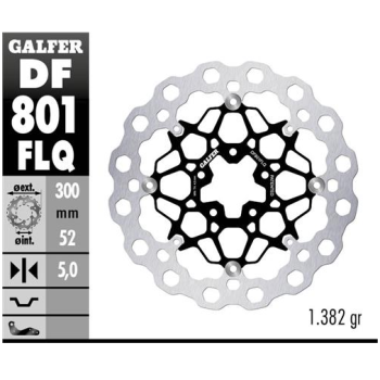 disco freno moto flotante galfer qubic 300x5mm df8