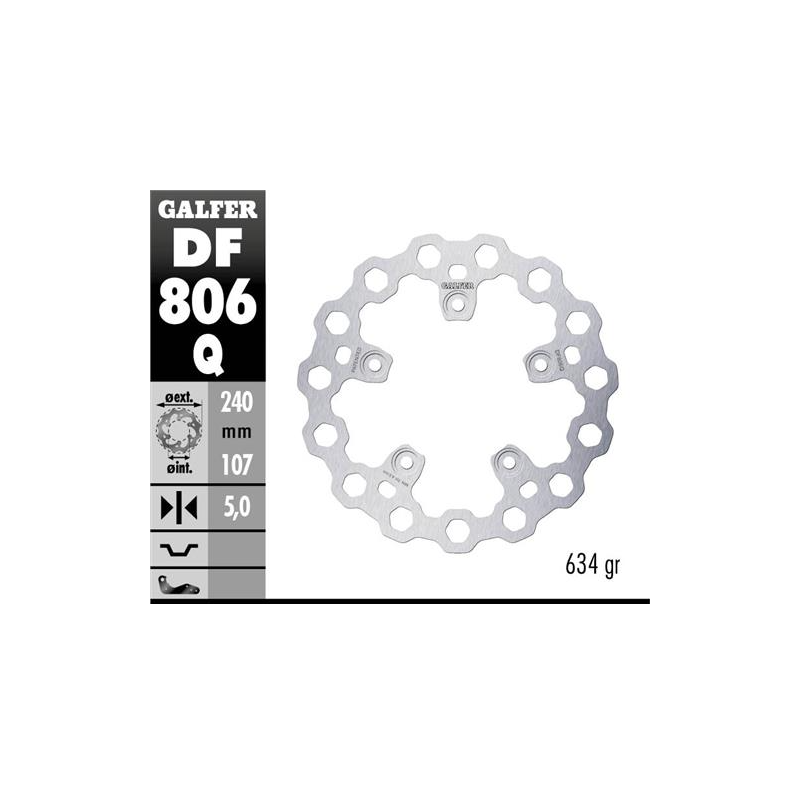 disco freno moto moto fijo galfer qubic 240x5mm df